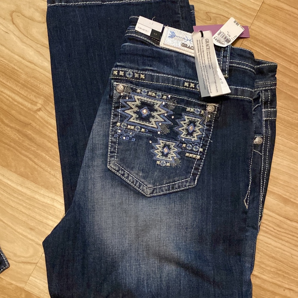 One brand new with tags other two worn once. Size 17